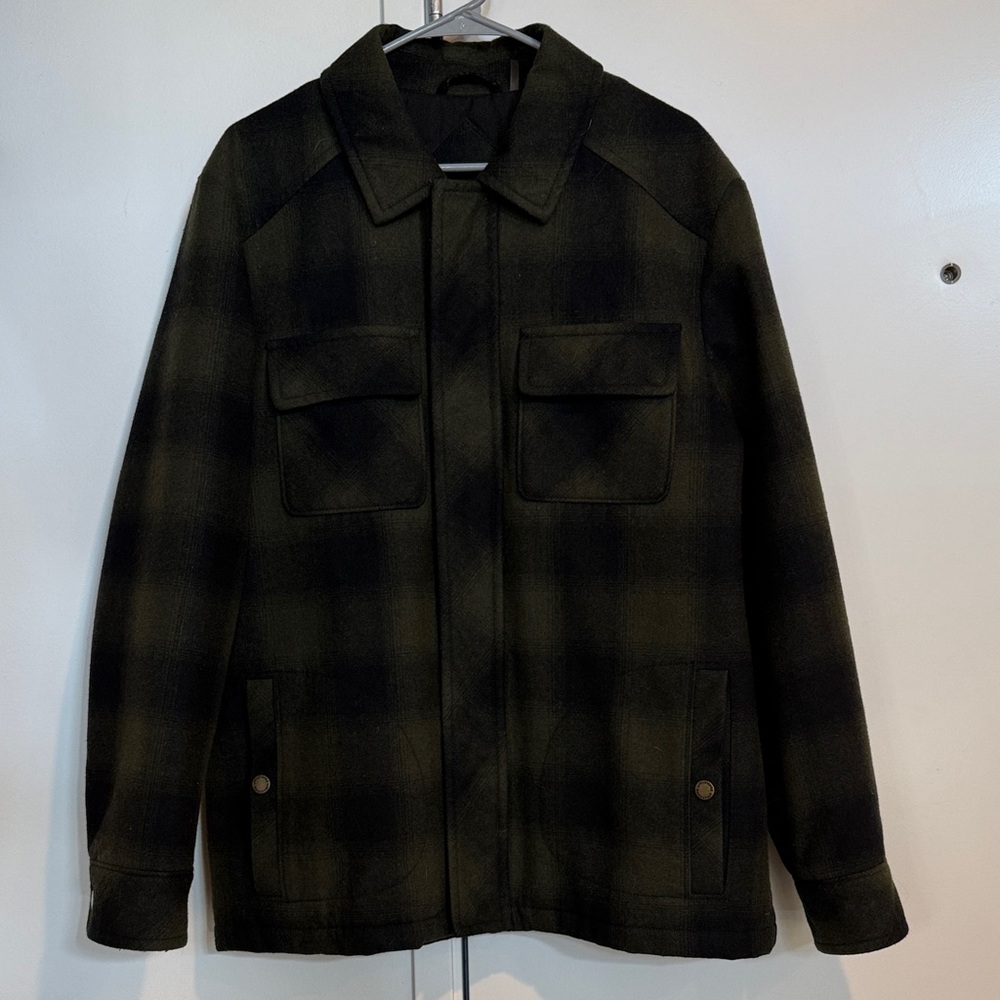 Pendleton Men's Dark Plaid Shirt Jacket